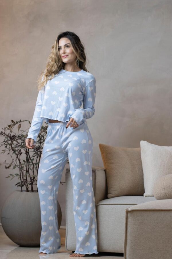 Pijama corazones café - Image 4